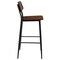 Flash Furniture Industrial Barstool with Gunmetal Steel Frame and Rustic Wood Seat XU-DG-60725B-GG - alternate 7